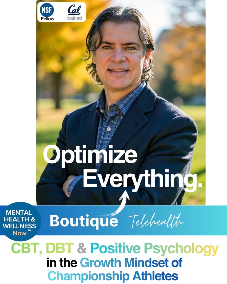 CBT DBT Positive Psychology in Mindset of Athletes Thomas Campi MD Telehealth